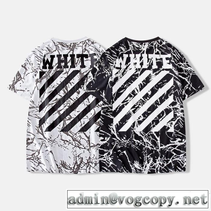 定番のスタイル春夏限定 2019年春夏のトレンドアイテム Off-White オフホワイト 半袖Tシャツ OFF-WHITE 2色可選
