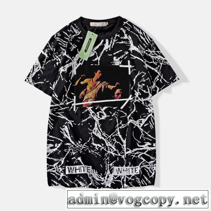 定番のスタイル春夏限定 2019年春夏のトレンドアイテム Off-White オフホワイト 半袖Tシャツ OFF-WHITE 2色可選
