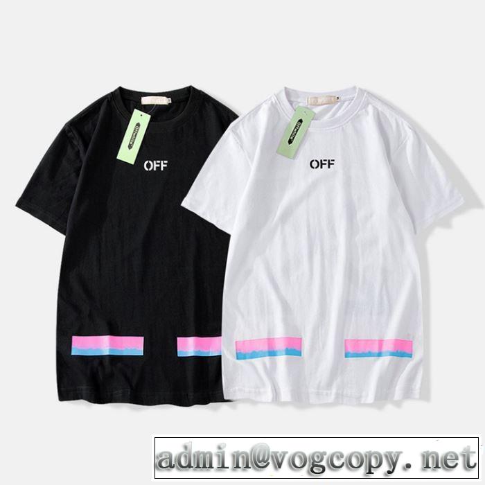 Off-White オフホワイト 半袖Tシャツ OFF-WHITE 2色可選 着るだけで上品なスタイル 2019SSのトレンド商品