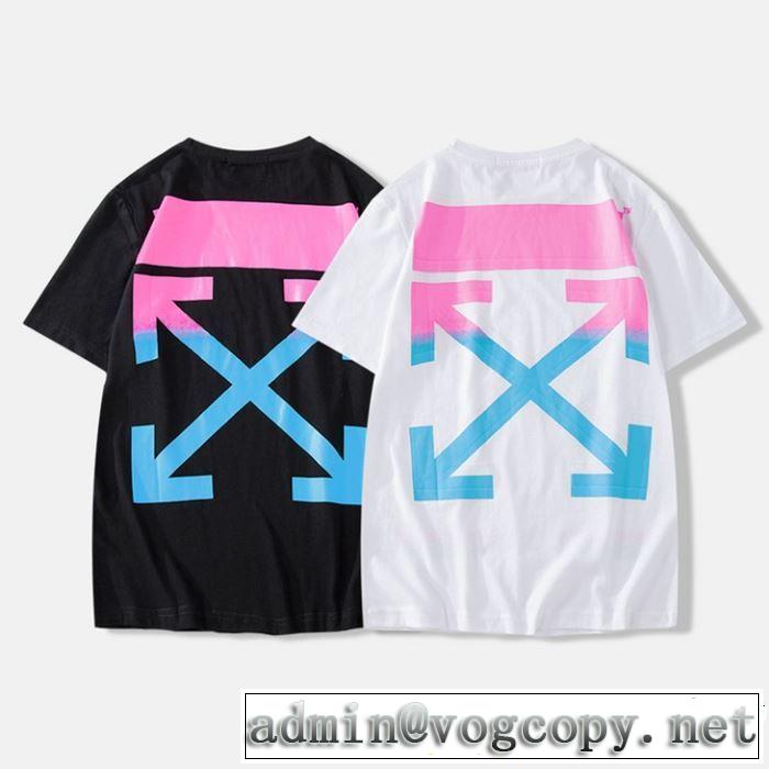Off-White オフホワイト 半袖Tシャツ OFF-WHITE 2色可選 着るだけで上品なスタイル 2019SSのトレンド商品