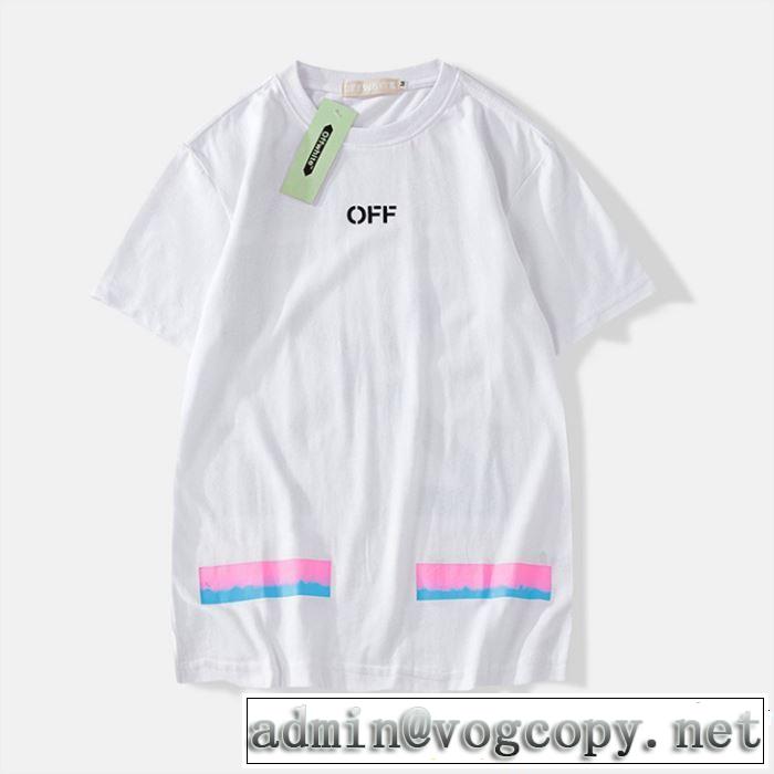 Off-White オフホワイト 半袖Tシャツ OFF-WHITE 2色可選 着るだけで上品なスタイル 2019SSのトレンド商品