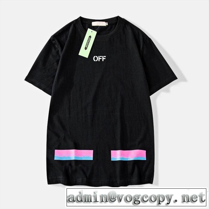 Off-White オフホワイト 半袖Tシャツ OFF-WHITE 2色可選 着るだけで上品なスタイル 2019SSのトレンド商品