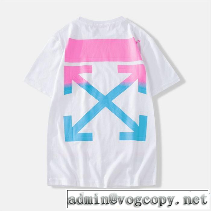 Off-White オフホワイト 半袖Tシャツ OFF-WHITE 2色可選 着るだけで上品なスタイル 2019SSのトレンド商品