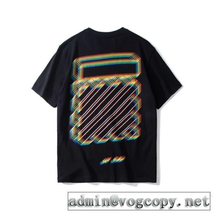 OFF BLACK 2色可選 今流行のストリート上品 2019春夏のトレンド新商品 Off-White オフホワイト 半袖Tシャツ