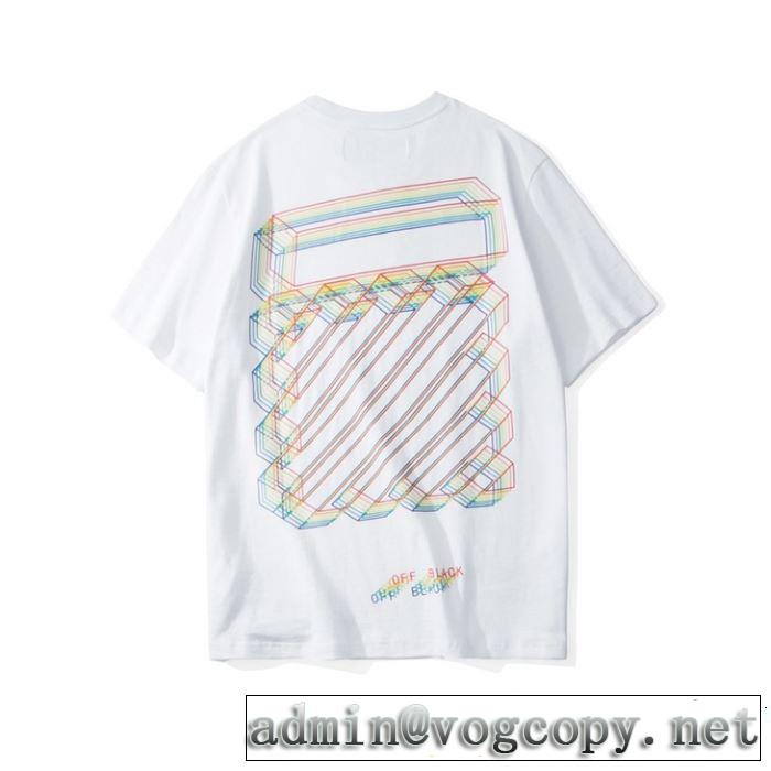 OFF BLACK 2色可選 今流行のストリート上品 2019春夏のトレンド新商品 Off-White オフホワイト 半袖Tシャツ
