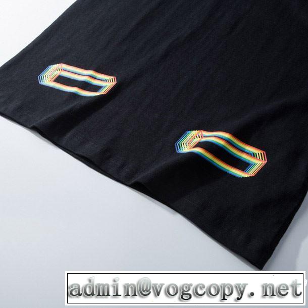 OFF BLACK 2色可選 今流行のストリート上品 2019春夏のトレンド新商品 Off-White オフホワイト 半袖Tシャツ