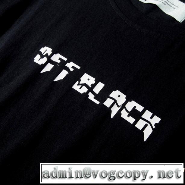 夏気分UP最新コレクション 2019年春夏シーズンの人気 Off-White オフホワイト 半袖Tシャツ OFF BLACK 2色可選
