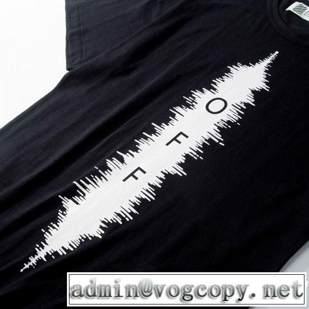 夏らしい季節感 Off-White オフホワイト 半袖Tシャツ OFF BLACK 2色可選 2019年夏の一押しファッションアイテム