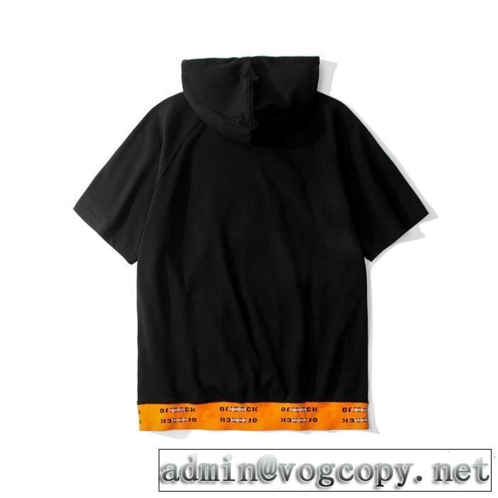 Off-White オフホワイト 半袖Tシャツ OFF BLACK 2色可選 知的な夏のスタイル 2019春夏も引き続き人気セール