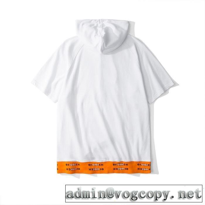 Off-White オフホワイト 半袖Tシャツ OFF BLACK 2色可選 知的な夏のスタイル 2019春夏も引き続き人気セール
