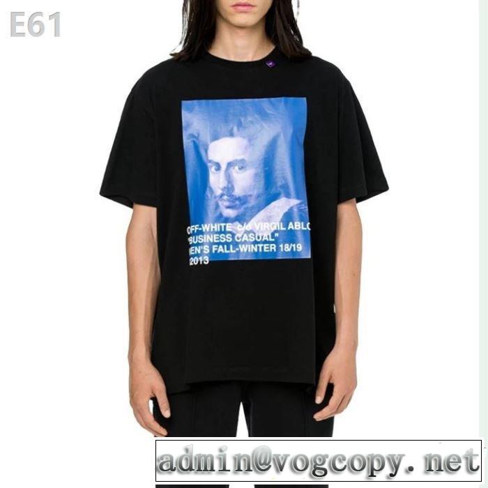 2色可選 半袖Tシャツ 今季トレンドの限定アイテム 2019年春夏流行ファッション Off-White オフホワイト