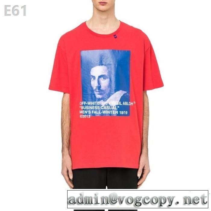 2色可選 半袖Tシャツ 今季トレンドの限定アイテム 2019年春夏流行ファッション Off-White オフホワイト