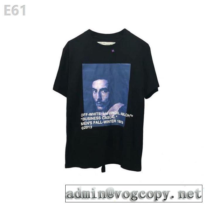 2色可選 半袖Tシャツ 今季トレンドの限定アイテム 2019年春夏流行ファッション Off-White オフホワイト