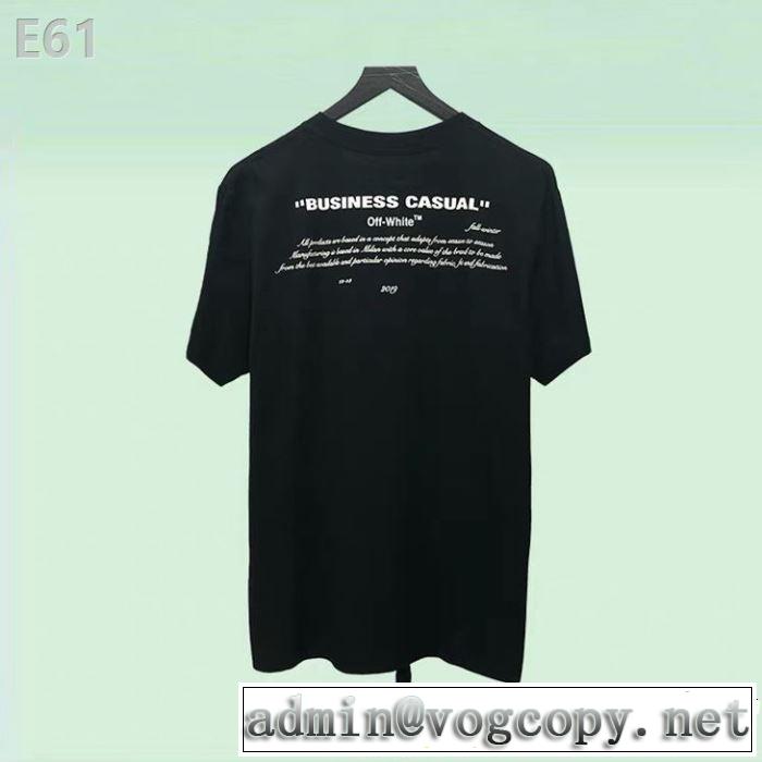 2色可選 半袖Tシャツ 今季トレンドの限定アイテム 2019年春夏流行ファッション Off-White オフホワイト