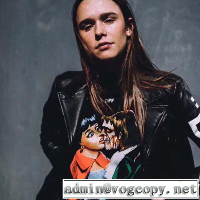 2019春夏トレンドアイテム Off-White オフホワイト 半袖Tシャツ 2色可選 大胆にデザインオシャレ新品