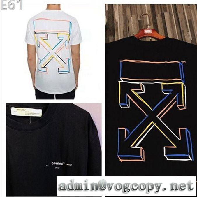 Off-White オフホワイト 半袖Tシャツ 2色可選 オシャレ印象で人気の高い おしゃれな夏ファッション2019