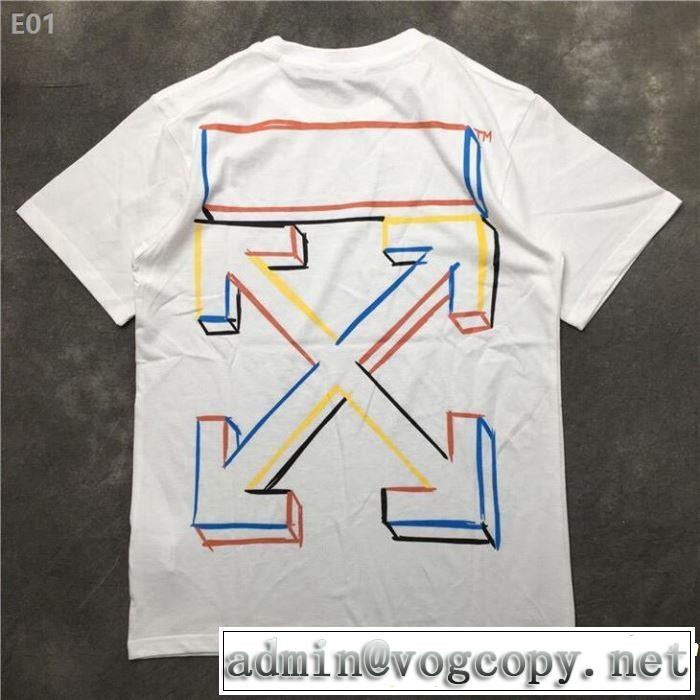 Off-White オフホワイト 半袖Tシャツ 2色可選 オシャレ印象で人気の高い おしゃれな夏ファッション2019