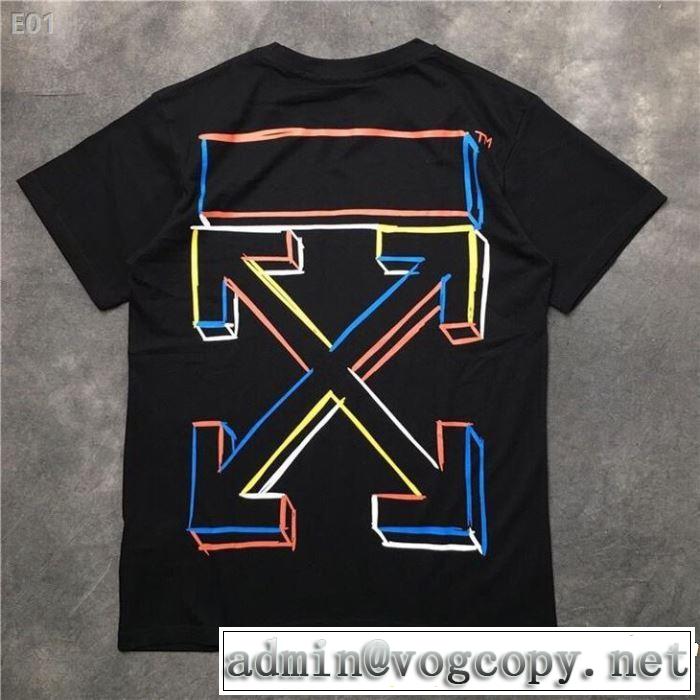 Off-White オフホワイト 半袖Tシャツ 2色可選 オシャレ印象で人気の高い おしゃれな夏ファッション2019