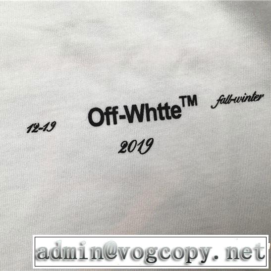Off-White オフホワイト 半袖Tシャツ 2色可選 オシャレ印象で人気の高い おしゃれな夏ファッション2019