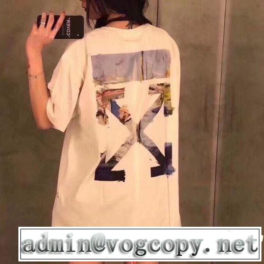 トレンドアイテムとして継続 2019春夏人気トレンドアイテム Off-White オフホワイト 半袖Tシャツ 2色可選