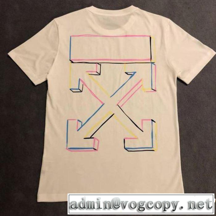 今季は特に注目ファション Off-White オフホワイト 半袖Tシャツ 《2019年》今、注目のストリート