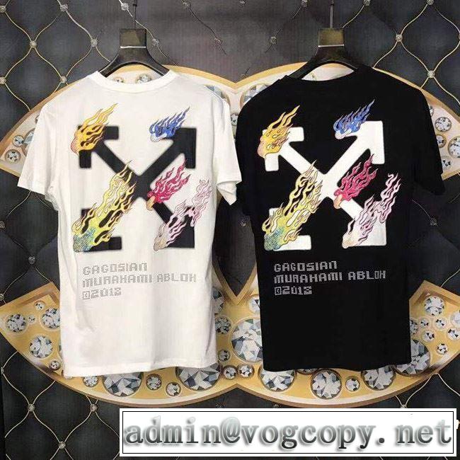 今季トレンドの限定アイテム 【2019春夏】最新コレクション Off-White オフホワイト 半袖Tシャツ 2色可選