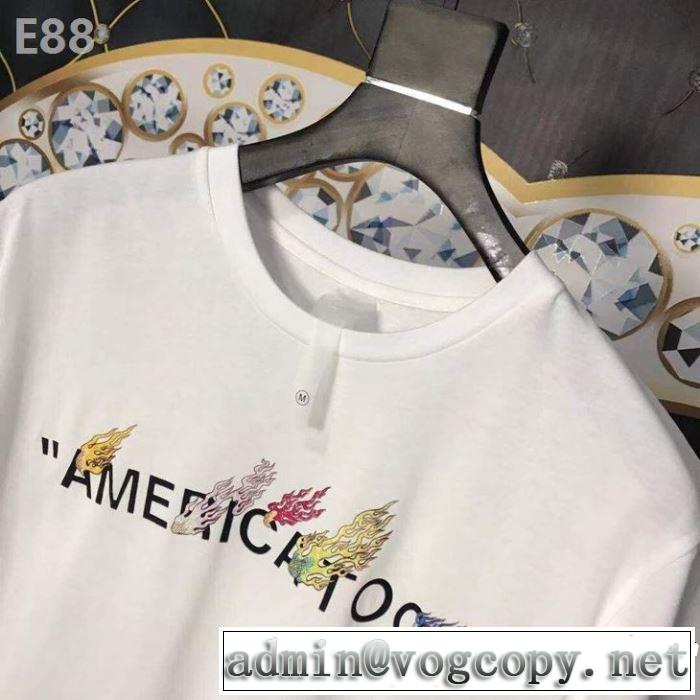 今季トレンドの限定アイテム 【2019春夏】最新コレクション Off-White オフホワイト 半袖Tシャツ 2色可選