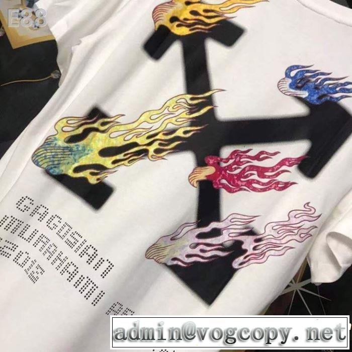 今季トレンドの限定アイテム 【2019春夏】最新コレクション Off-White オフホワイト 半袖Tシャツ 2色可選
