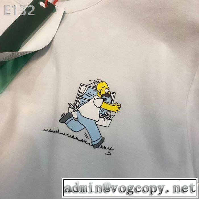 海外セレブは大人気 Off-White オフホワイト 半袖Tシャツ 2019春夏人気トレンドアイテム 2色可選
