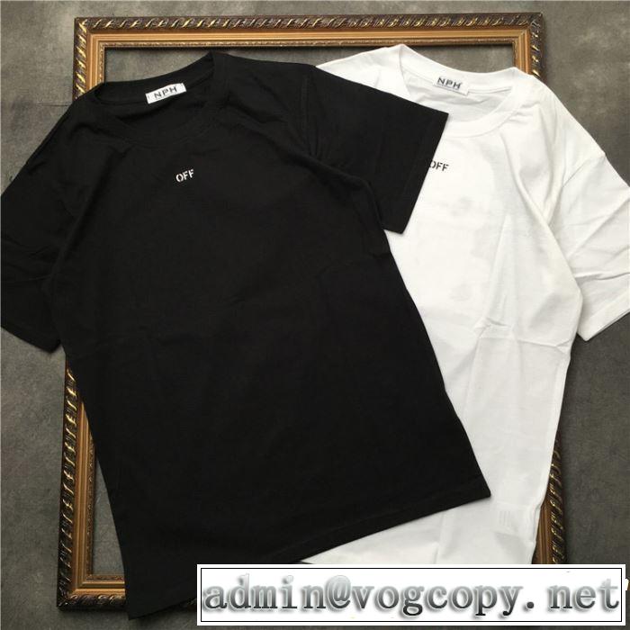 Off-White オフホワイト 半袖Tシャツ 2色可選 男女兼用 素敵カジュアルの春夏コレクション 2019夏色っぽさ