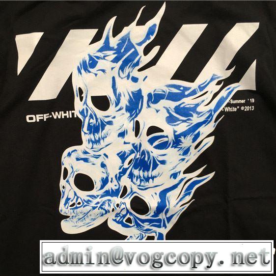Off-White オフホワイト 半袖Tシャツ 2色可選 男女兼用 素敵カジュアルの春夏コレクション 2019夏色っぽさ