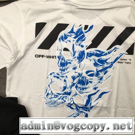Off-White オフホワイト 半袖Tシャツ 2色可選 男女兼用 素敵カジュアルの春夏コレクション 2019夏色っぽさ