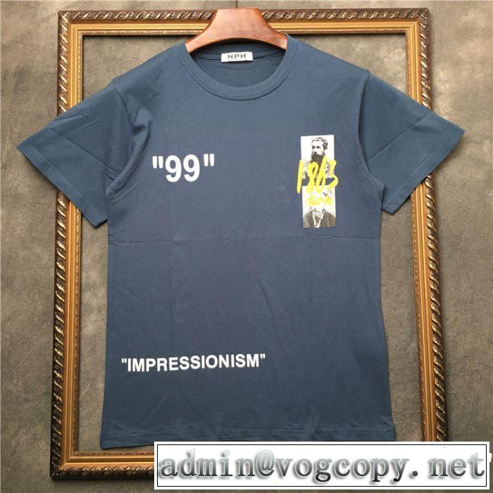 今年春夏ファション流行り Off-White オフホワイト 半袖Tシャツ 3色可選 男女兼用 2019SSのトレンド商品