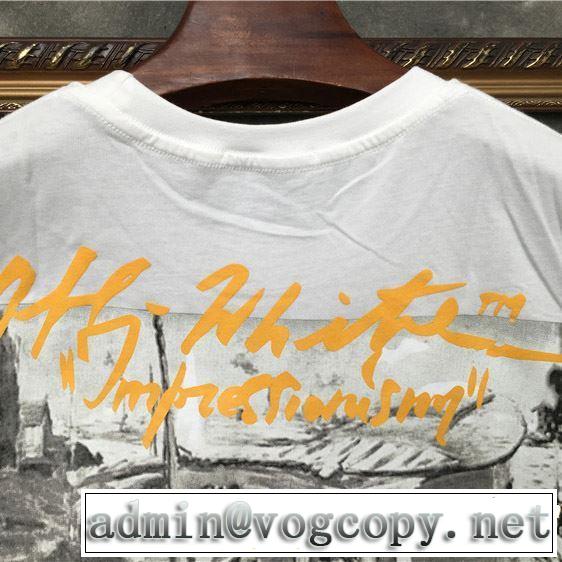 今年春夏ファション流行り Off-White オフホワイト 半袖Tシャツ 3色可選 男女兼用 2019SSのトレンド商品