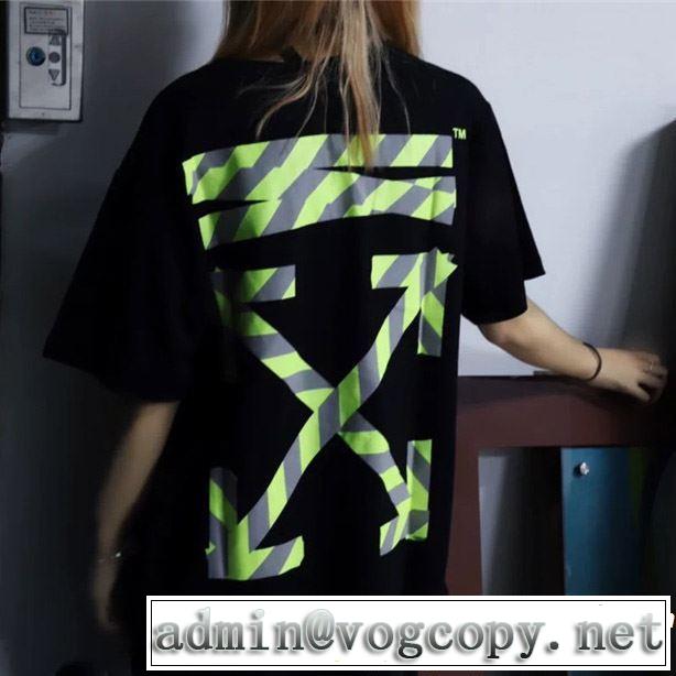 半袖Tシャツ 2色可選 男女兼用 最も目立ったブランド新品 2019春夏トレンドアイテム Off-White オフホワイト