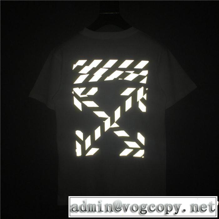 半袖Tシャツ 2色可選 男女兼用 最も目立ったブランド新品 2019春夏トレンドアイテム Off-White オフホワイト