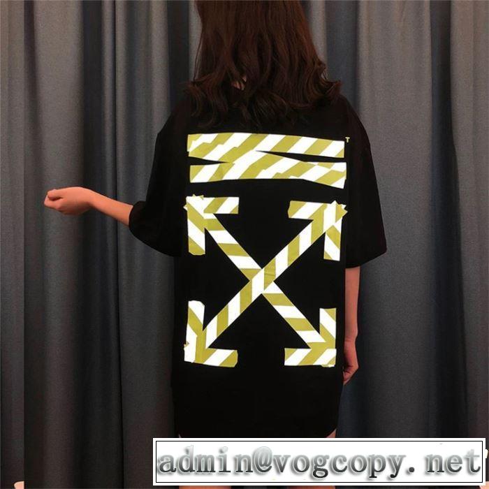 半袖Tシャツ 2色可選 男女兼用 最も目立ったブランド新品 2019春夏トレンドアイテム Off-White オフホワイト