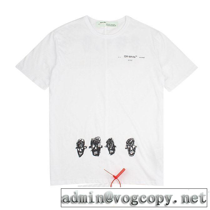 2019春夏のトレンド新商品 着るだけで上品なスタイル Off-White オフホワイト 半袖Tシャツ