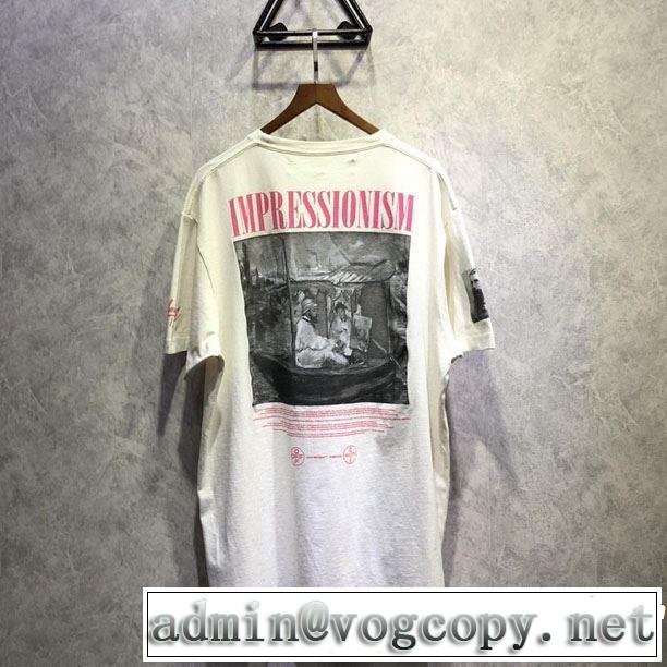 Off-White オフホワイト 半袖Tシャツ 2色可選 魅力的なカラー使い 2019年夏の一押しファッションアイテム