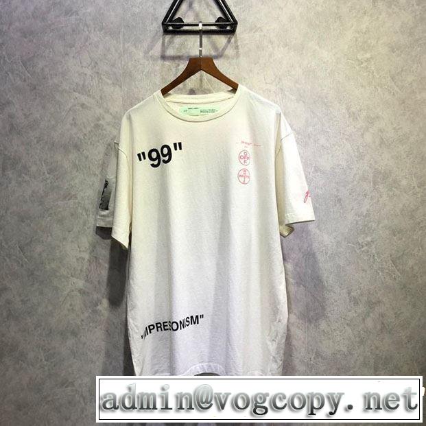 Off-White オフホワイト 半袖Tシャツ 2色可選 魅力的なカラー使い 2019年夏の一押しファッションアイテム