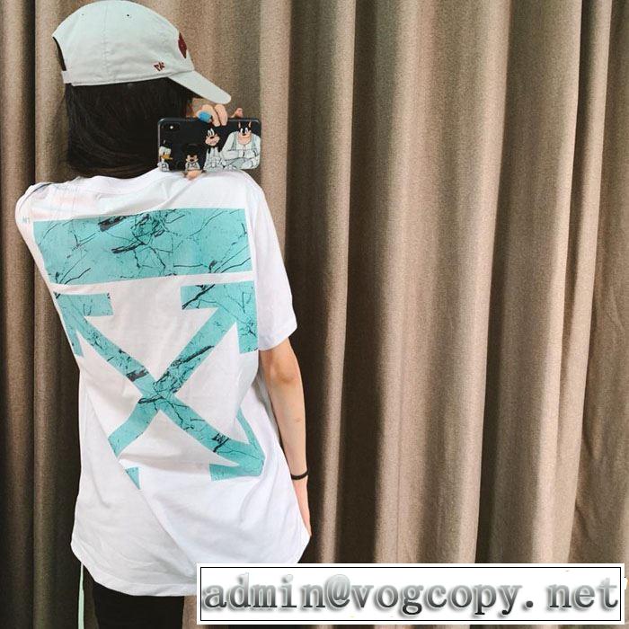 春夏らしい爽やかさ 2019即旬な装いに Off-White オフホワイト 半袖Tシャツ 2色可選 off-white 19ss】 OW 19ss