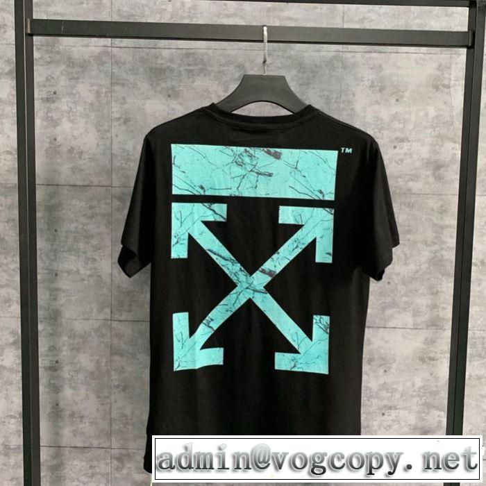 春夏らしい爽やかさ 2019即旬な装いに Off-White オフホワイト 半袖Tシャツ 2色可選 off-white 19ss】 OW 19ss