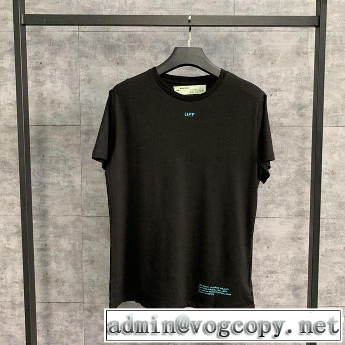 春夏らしい爽やかさ 2019即旬な装いに Off-White オフホワイト 半袖Tシャツ 2色可選 off-white 19ss】 OW 19ss