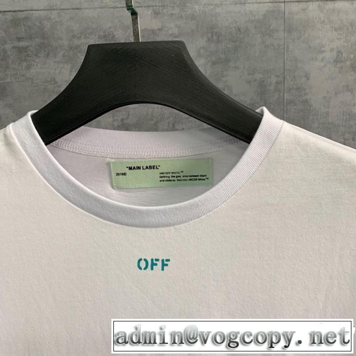 春夏らしい爽やかさ 2019即旬な装いに Off-White オフホワイト 半袖Tシャツ 2色可選 off-white 19ss】 OW 19ss