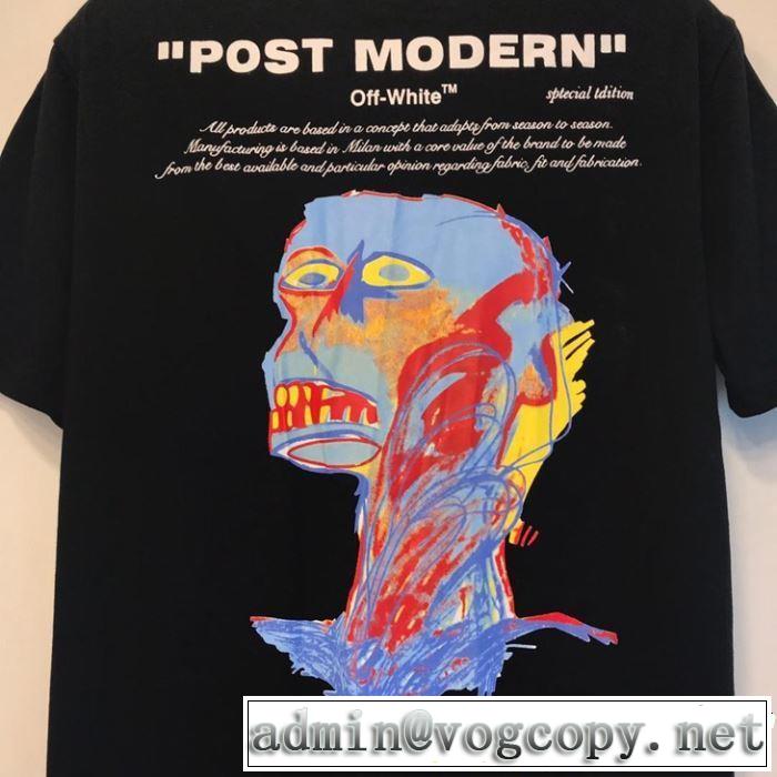 スタイルアップ効果 Off-White オフホワイト 半袖Tシャツ off-white 19 2019春夏も引き続き人気セール