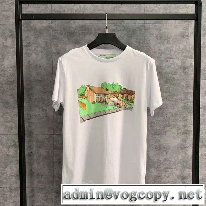 off-white 19ss】 OW 19ss スタイリッシュに新着 Off-White オフホワイト 半袖Tシャツ 2019年最新ファッション