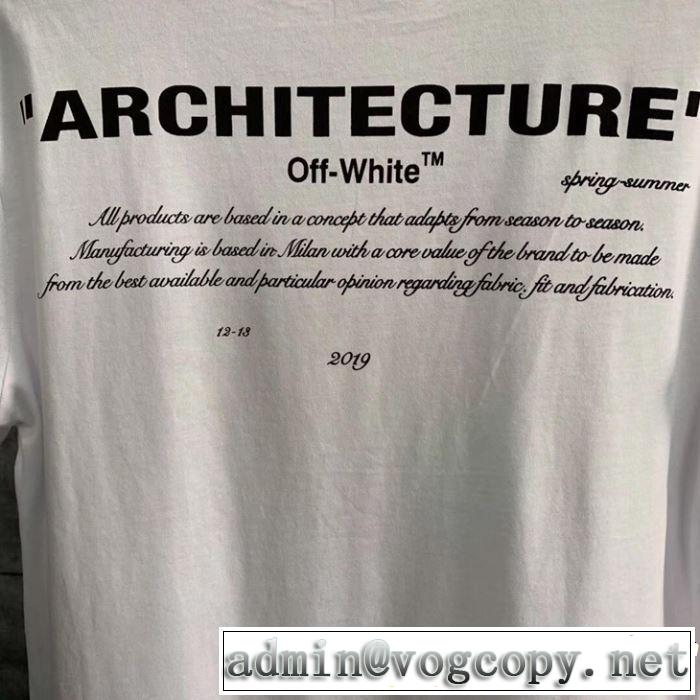 off-white 19ss】 OW 19ss スタイリッシュに新着 Off-White オフホワイト 半袖Tシャツ 2019年最新ファッション
