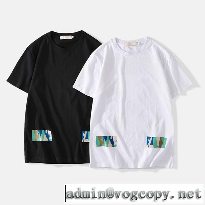 Off-White オフホワイト 半袖Tシャツ OFF-WHITE 2色可選 2019年春夏のトレンドアイテム 定番のスタイル春夏限定