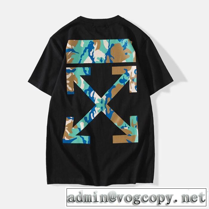 Off-White オフホワイト 半袖Tシャツ OFF-WHITE 2色可選 2019年春夏のトレンドアイテム 定番のスタイル春夏限定
