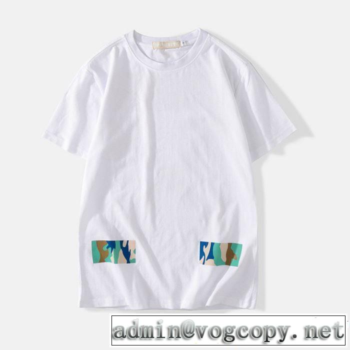 Off-White オフホワイト 半袖Tシャツ OFF-WHITE 2色可選 2019年春夏のトレンドアイテム 定番のスタイル春夏限定
